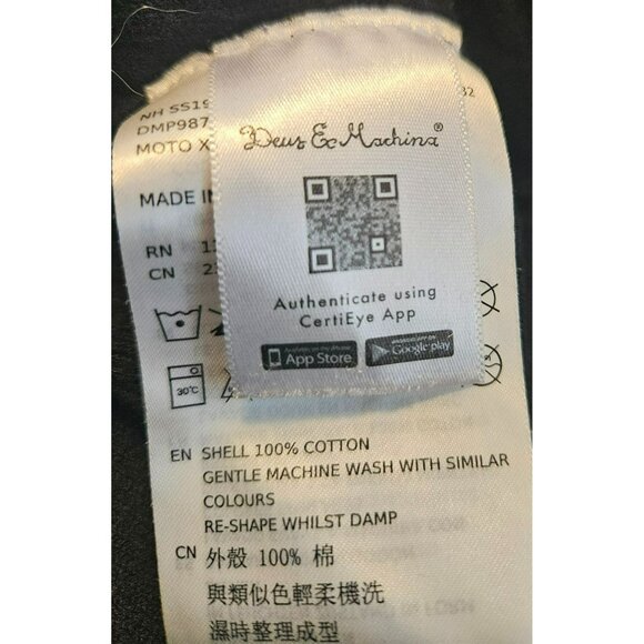 Deus Ex Machina Moto X Knit Crew Sweater - Black /Cream Size M - Picture 11 of 11